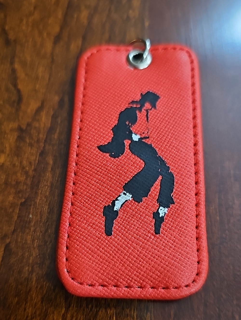 Red Michael Jackson Silhouette Key Holder